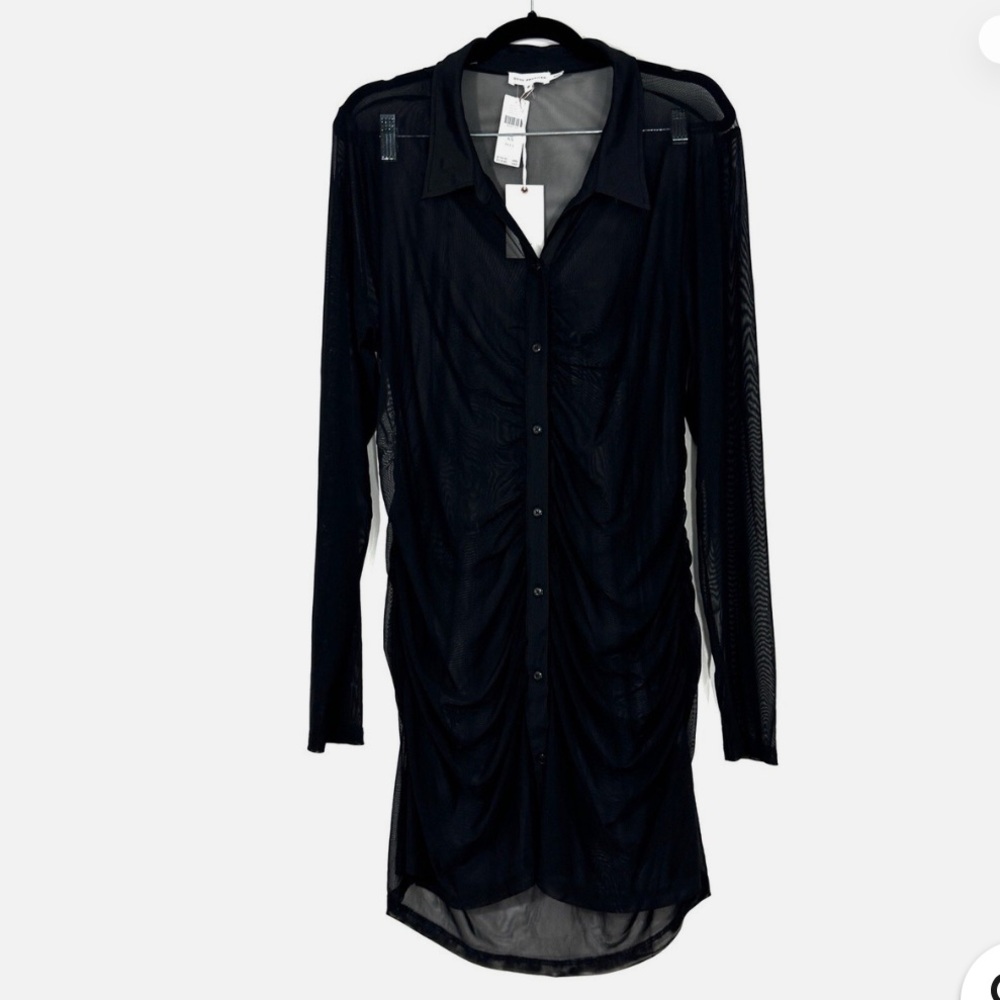 Good American Long Sleeve Black Dress coverup